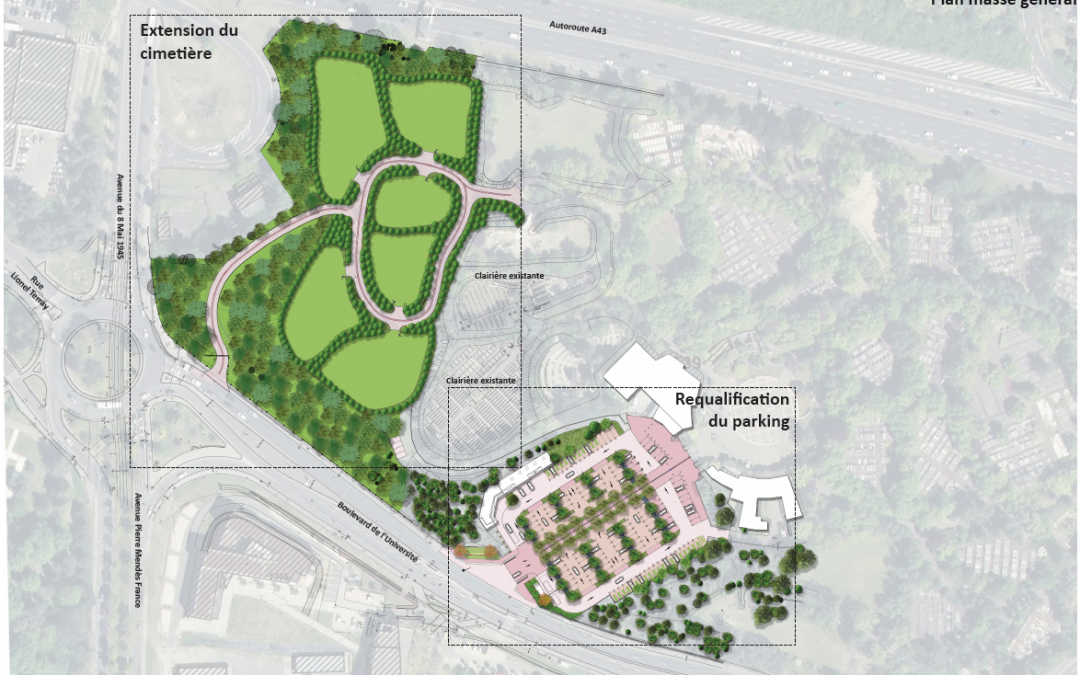 Extension du cimetière de Bron et réaménagement du parking – Métropole de Lyon (69)